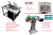 Package of  Welding table 1200 x 900mm W/104 pcs  Modular Fixture Kit & Belt Linsiher 100x1220mm W/3pc Belts