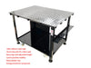 Package of  Welding table 1200 x 900mm W/104 pcs  Modular Fixture Kit & Belt Linsiher 100x1220mm W/3pc Belts