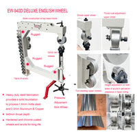 EW-940D Deluxe English Wheel & Planishing Hammer PH-51  & Motorized Bead Roller EB-1070 & Shrinker-stretcher
