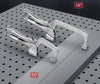 QTC9  2pcs/Pair 9inch (250mm) Table mount C-Clamp Quick Hold Down Suit 16mm Hole & 4-16mm Thick Table Top