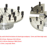 Package II Wood Lathe Chuck 3.75" Self Centering Scroll W/5 types of jaws & insert M30X3.5
