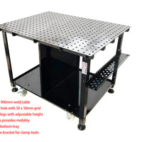 Welding table 1200 x 900mm W/64 pcs  Modular Fixture Kit