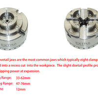 Package II Wood Lathe Chuck 3.75" Self Centering Scroll W/5 types of jaws & insert M30X3.5