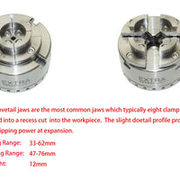 Package III Wood Lathe Chuck 3.75" Self Centering Scroll W/5 types of jaws & insert M30X3.5