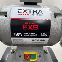 ELITE Industrial Bench grinder EX8 750W & 200mm x 25mm wheel W/ NVR Switch