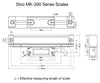 D80 LCD Digital Readout & Linear Scales Kit For Mil (470mm x 1, 670mm x 1, 1020mm x 1)