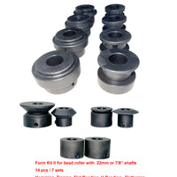 S4017S Forming Kit II  for Bead roller 22mm or 7/8" Shaft  14pcs/7sets Hem,  Tipping, Flat beading