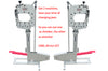 2 SETS OF SS-16F Deep Jaw Metal Shrinker Stretcher 1.6mm Capacity (Mild Steel)