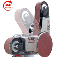 Bench grinder EX8 /Belt Linisher 50 x 1220mm (Swivel)/Disc sander W/ Pedestal Stand & 2 tool rests for linishers