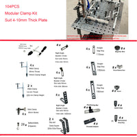 Welding table 1200 x 900mm W/104 pcs  Modular Fixture Kit