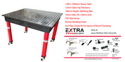 Heavy Duty Welding table 1200 x 1000mm Nitrided Finish W/44 pcs Clamping Kits
