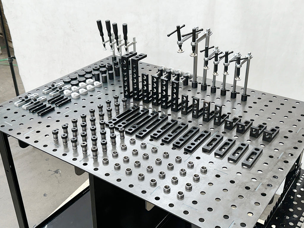 Modular Fixture Table Welding table 1200 x 900mm W/104 pcs Modular Fixture Kit | Extra ...