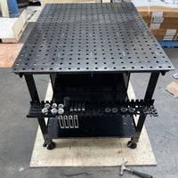 Welding table 1200 x 900mm W/72pcs Clamping Kits & Pipe & Tube Notcher & Industrial Grinder/Linisher