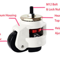 Castors W/Adjustable Height for 900x600mm Weld Tables