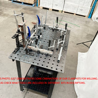 Welding table 900 x 600mm W/40 pcs Clamping Kits & Pipe & Tube Notcher W/Hole Saw Set