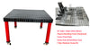 3D Welding table 1200 x1200 x100mm Nitrided Finish W/110 pcs  Modular Fixture Kit