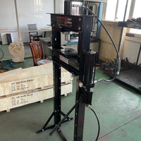 SP-20AL Workshop Hydraulic & Pneumatic Press - 20 Tonne Sliding Cylinder, Pressure Gauge, V Plate