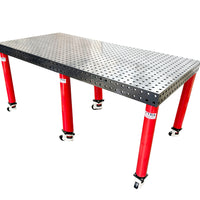 3D Welding table 2400 x1200 x100mm Nitrided Finish 12mm Table Plate 16mm Hole