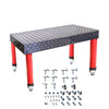 28mm Hole  3D  Welding table 2000 x1000 x200mm Nitrided Finish W/50pc Clamp Kit