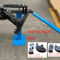 TB-3 Manual Tube & Pipe Bender 4X4 Package Incl 42.4mm & 48.3mm Dies 120 Degree