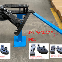 TB-3 Manual Tube & Pipe Bender 4X4 Plus  B Package Incl 26.9mm, 42.4mm & 48.3mm Dies 120 Degree