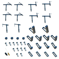 50pc Clamp Kit To Suit Welding Table 28mm Hole and 25mm Thick Plate