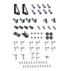 Package of 2pc 28mm Hole  3D  Welding table 1200 x1200 x200mm Nitrided Finish W/ one set 86pc Clamp Kit