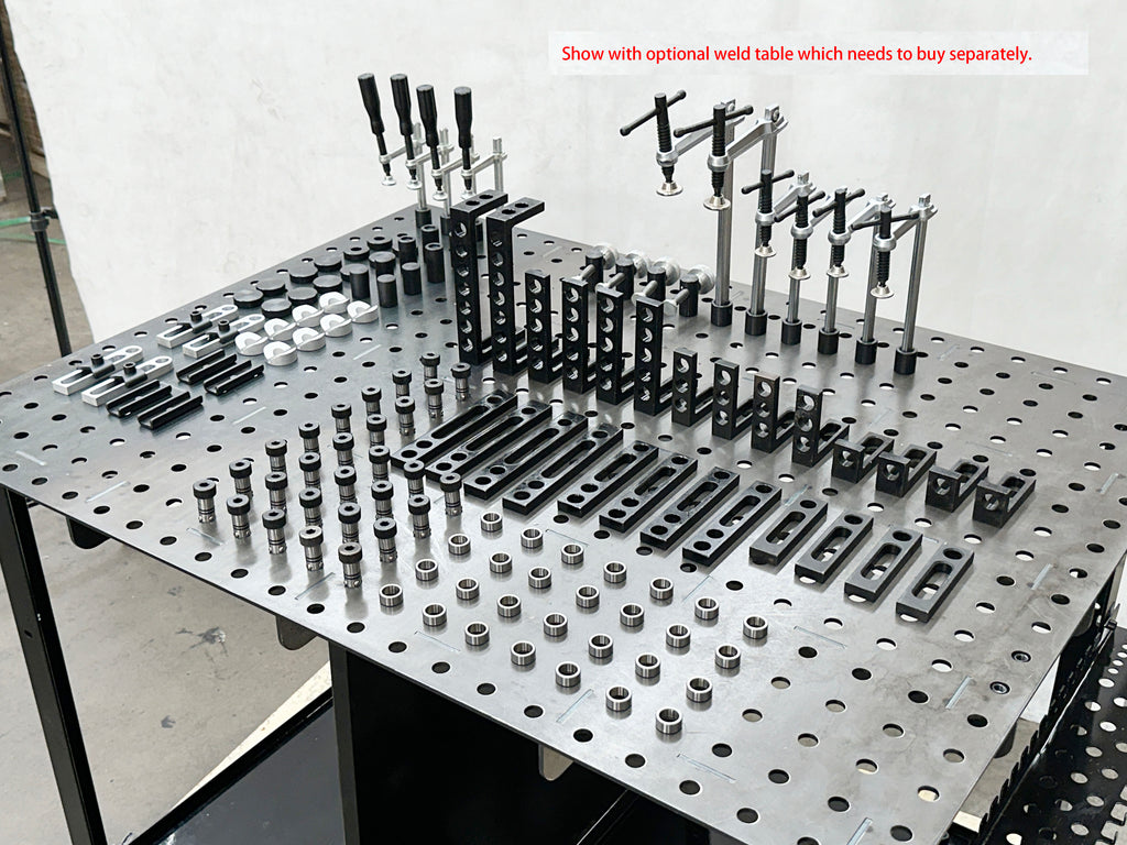 104 pcs Modular Fixture Kit For Weld Table | Extra Machinery Pty Ltd
