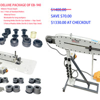 Deluxe Package of EB-940  Motorised Bead Roller W/Table & Forming Die Kit & Radius Die Kit (Copy)