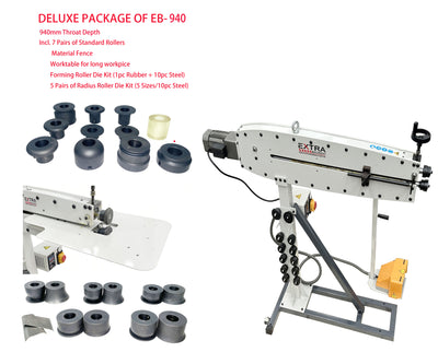 Deluxe Package of EB-940  Motorised Bead Roller W/Table & Forming Die Kit & Radius Die Kit