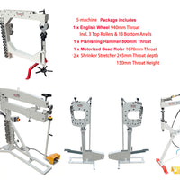 5-machine Package of EW-940D English Wheel & Planishing Hammer PH-51  & Motorized Bead Roller EB-1070, 2PCS Shrinker Stretcher