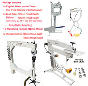 Deluxe EB-1070 Motorised Bead Roller & EW-940A English Wheel & Planishing Hammer PH-51 & Shrinker-stretcher