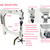 Deluxe EB-1070 Motorised Bead Roller & EW-940A English Wheel & Planishing Hammer PH-51 & Shrinker-stretcher
