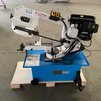 BS-8R Metal Cutting Band Saw 215 x 205mm Rectangular Capacity -Dual Mitre Cut 45 Degree