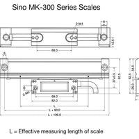 XH-2 Plus 2 axis Digital Readout & 2 Linear Scales (920-170) for Lathe