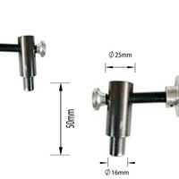 Side Clamp 50mm Height x 38mm Stroke W/16mm Stud to fit 16mm Hole