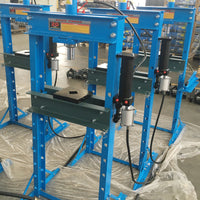 SP-20A Workshop Hydraulic & Pneumatic Press - 20 Tonne Sliding Cylinder, Pressure Gauge, V Plate