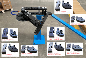 Deluxe Package II of TB-3 Manual Tube & Pipe Bender Race Package Incl 8 sizes of dies 120 Degree