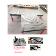 3D Welding table 2400mm +3D Wedling Table 1200mm Nitrided Finish W/110 pcs  Modular Fixture Kit