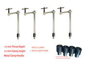 120mm Throat  300mm Clamp Height Weld Clamp W/Lock Nut & 4pcs Adaptor to Suit 16mm Weld Table Plate (Copy)