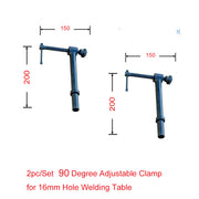 90 degree 200mm Throat  Adjustable Welding Table Clamp To Suit 16mm Hole (2pc/Set) (Copy)