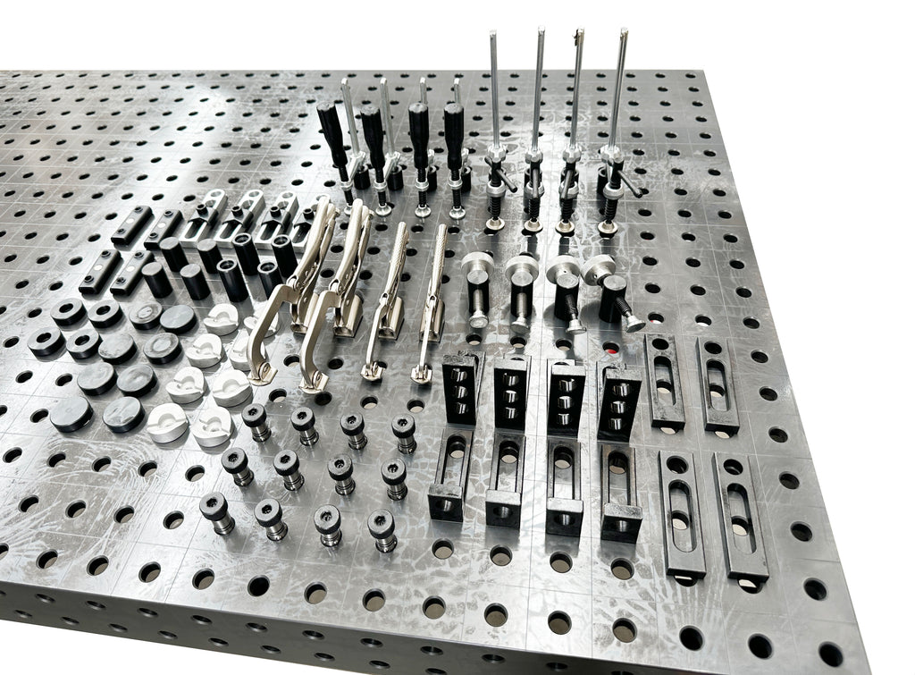 76 pcs Modular Fixture Kit for 16mm hole weld table | Extra Machinery ...