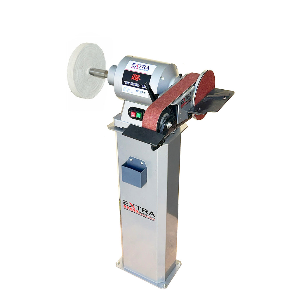 X8-Plus Belt Linisher (Swivel)/Disc sander/Polishing Machine With Pedestal Stand