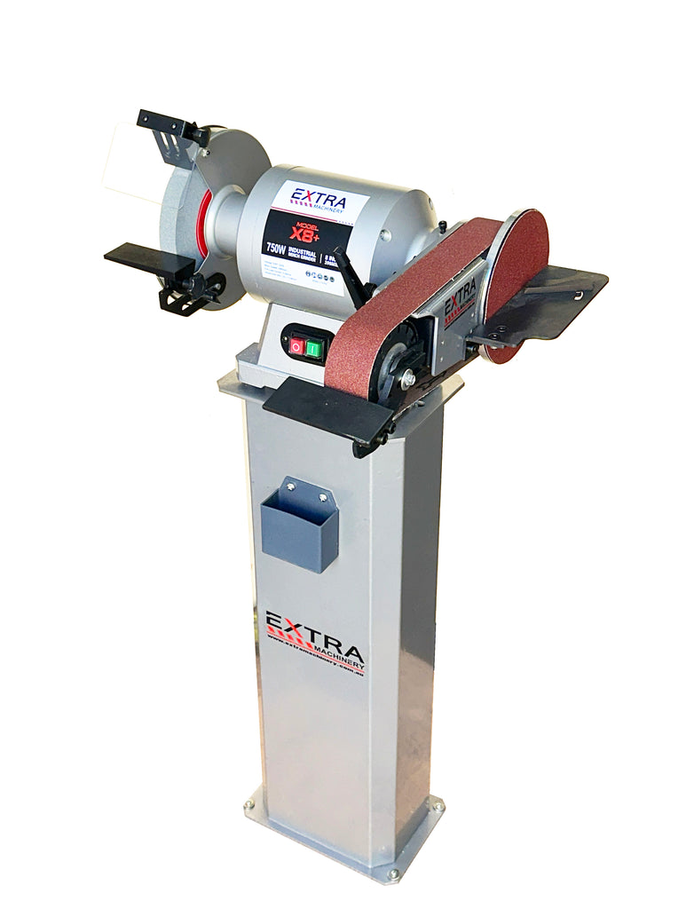 Pedestal Bench grinder X8 Plus /Belt Linisher 50 x 915mm (Swivel 360 ...