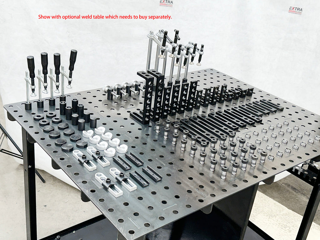 104 pcs Modular Fixture Kit For Weld Table | Extra Machinery Pty Ltd