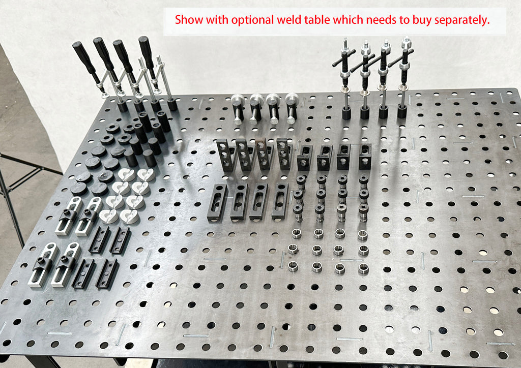Modular Fixture Table Welding table 1200 x 900mm W/72 pcs Modular Fixture Kit | Extra ...