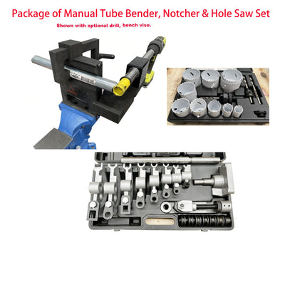Manual Tube Bender, Tube Notcher & Hole Saw Set