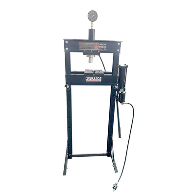 SP-20AL Workshop Hydraulic & Pneumatic Press - 20 Tonne Sliding Cylinder, Pressure Gauge, V Plate