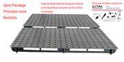 2pcs of Welding table tops 900 x 600mm W/ one set of 40 pcs Clamping Kits