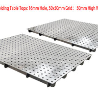 2PC Welding table top 1200 x 900mm 16mm hole 50x50mm